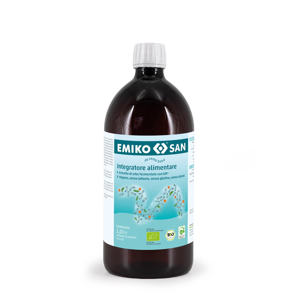 EMIKOSAN 1 litro, integratore alimentare fermentato con Microrganismi Effettivi EM®