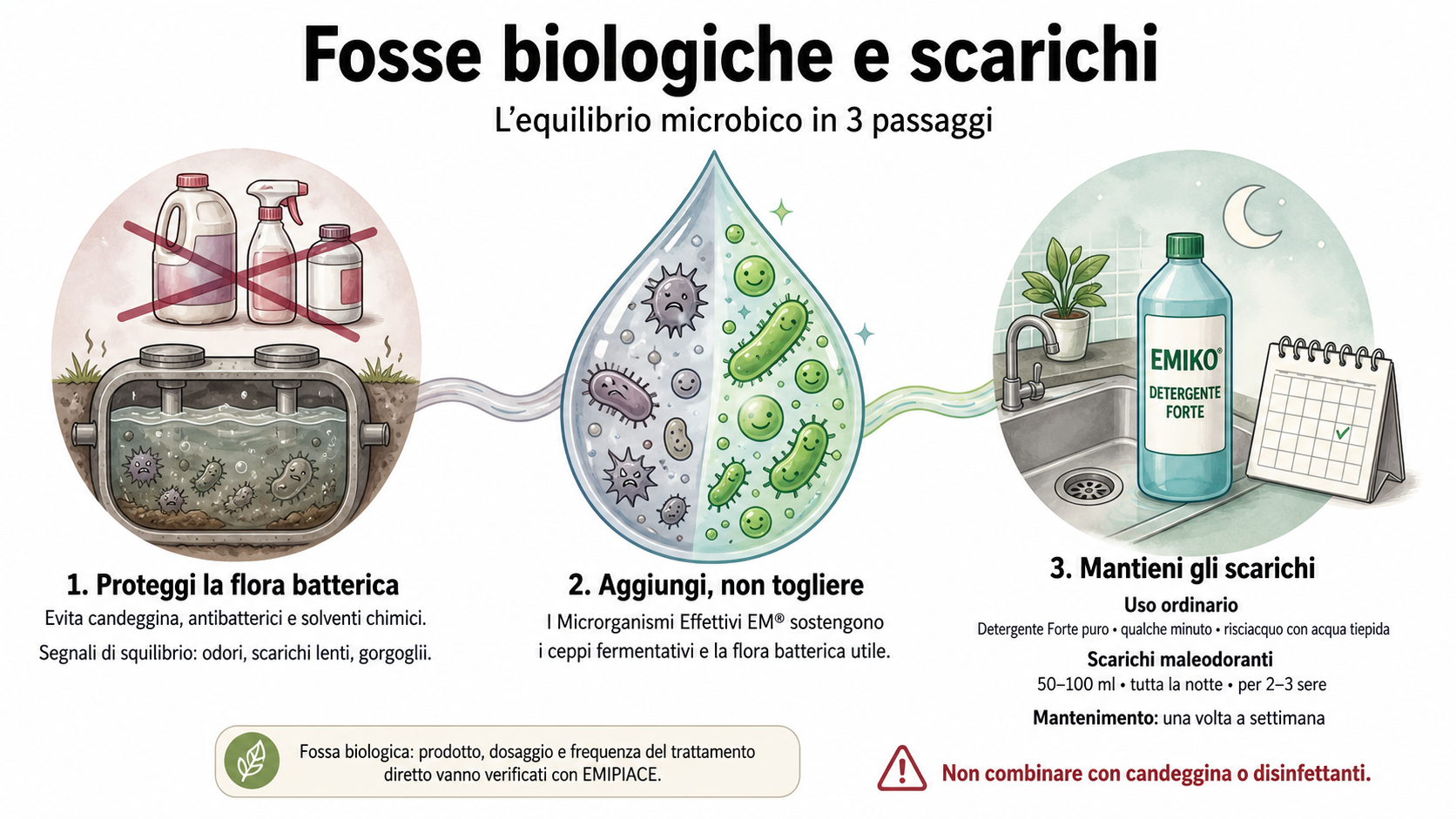 Infografica: Fosse biologiche e scarichi